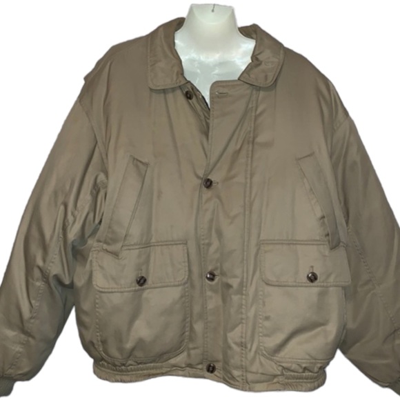 Eddie Bauer Jackets \u0026 Coats | Vintage Eddie Bauer Mens Canvas Goose Down Bomber Jacket Size XL | Color: Brown/Tan | Size: XL | Themntlaurel's Closet